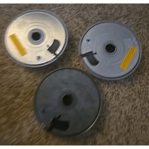 3 Vintage Kodak Carousel 140 Slide Trays Gray No Boxes 1 Chipped Missing Piece - Picture 2 of 11